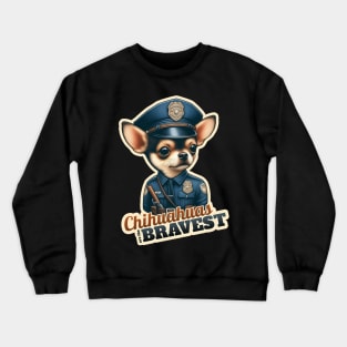 Chihuahua Policeman Crewneck Sweatshirt